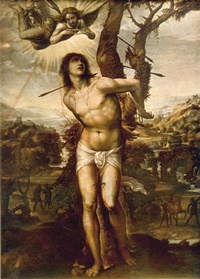 San sebastiano nel quadro Sodoma di Giovanni Antonio da Vercelli